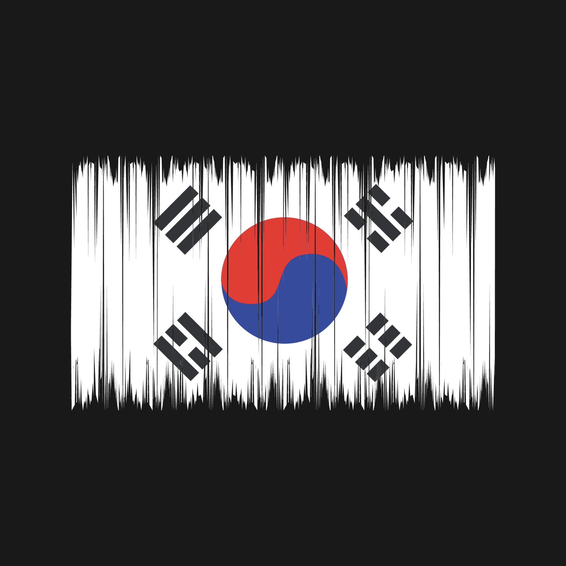 South Korea Flag Brush. National Flag 10960723 Vector Art at Vecteezy