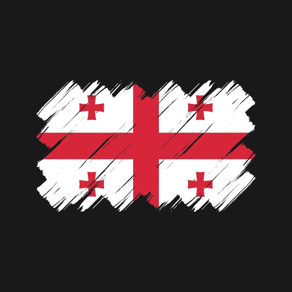 Georgia Flag Brush Strokes. National Flag vector