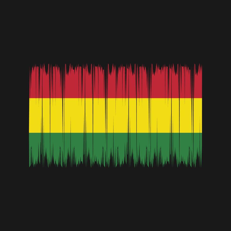 Bolivia Flag Brush. National Flag vector