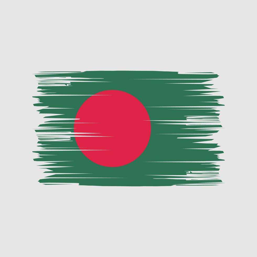 Bangladesh Flag Brush Strokes. National Flag vector