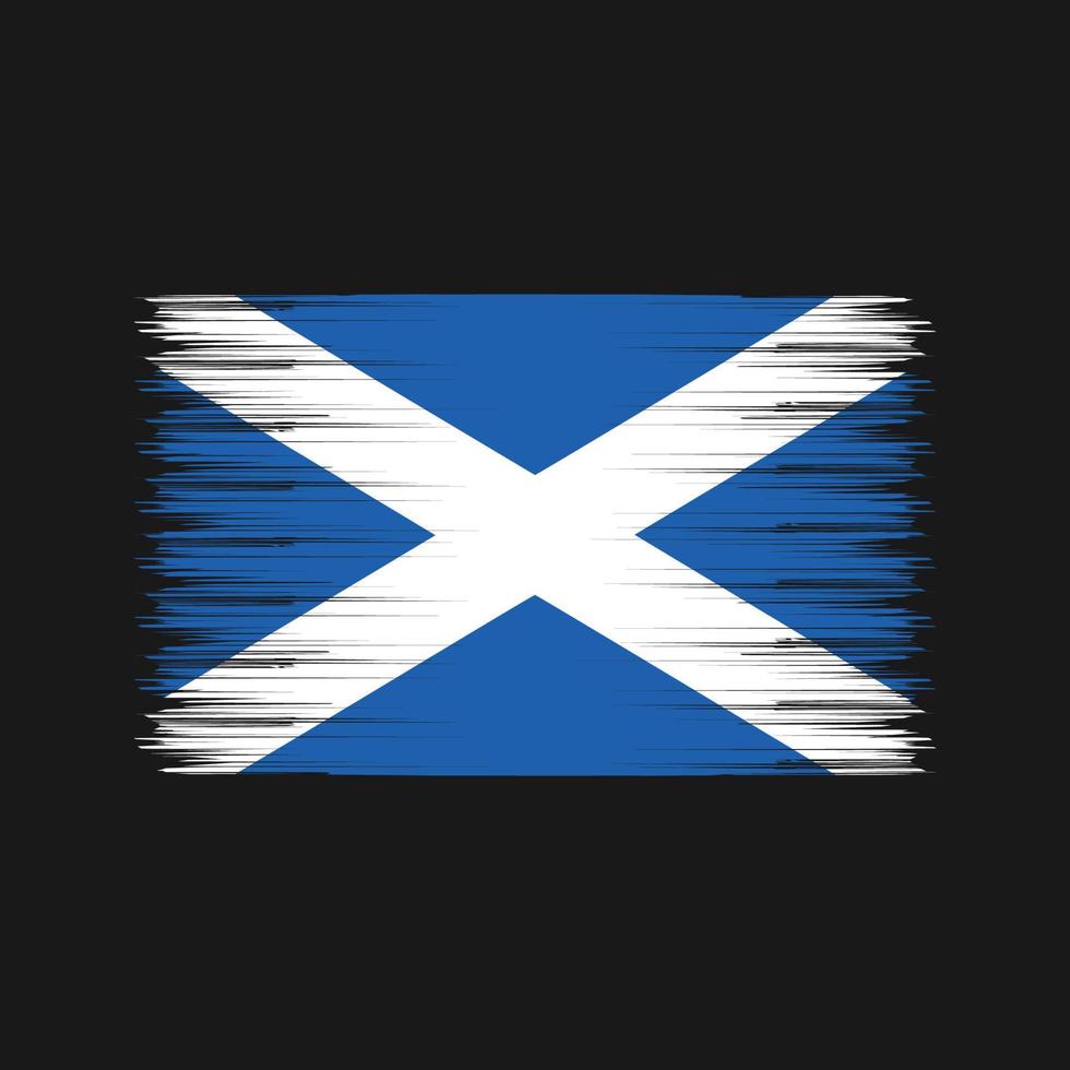 Scotland Flag Brush. National Flag vector