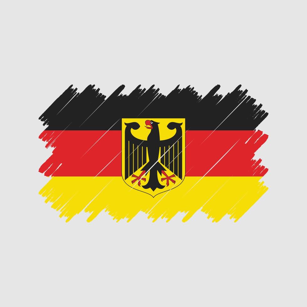 Germany Flag Brush Vector. National Flag vector