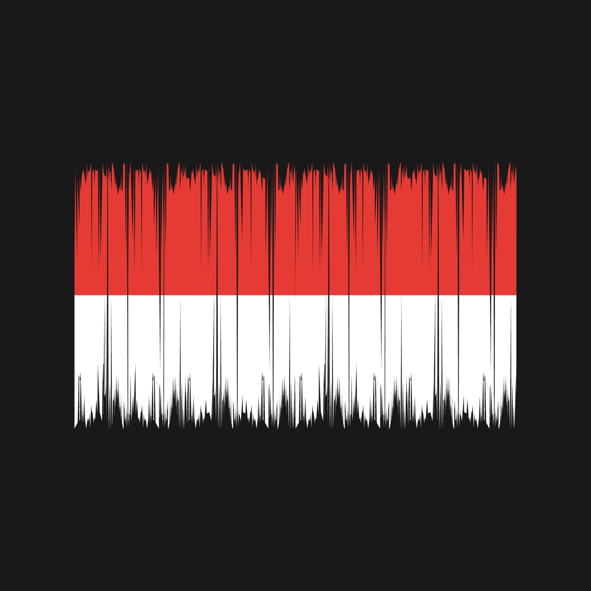 Indonesia or Monaco Flag Brush. National Flag 10960906 Vector Art at Vecteezy