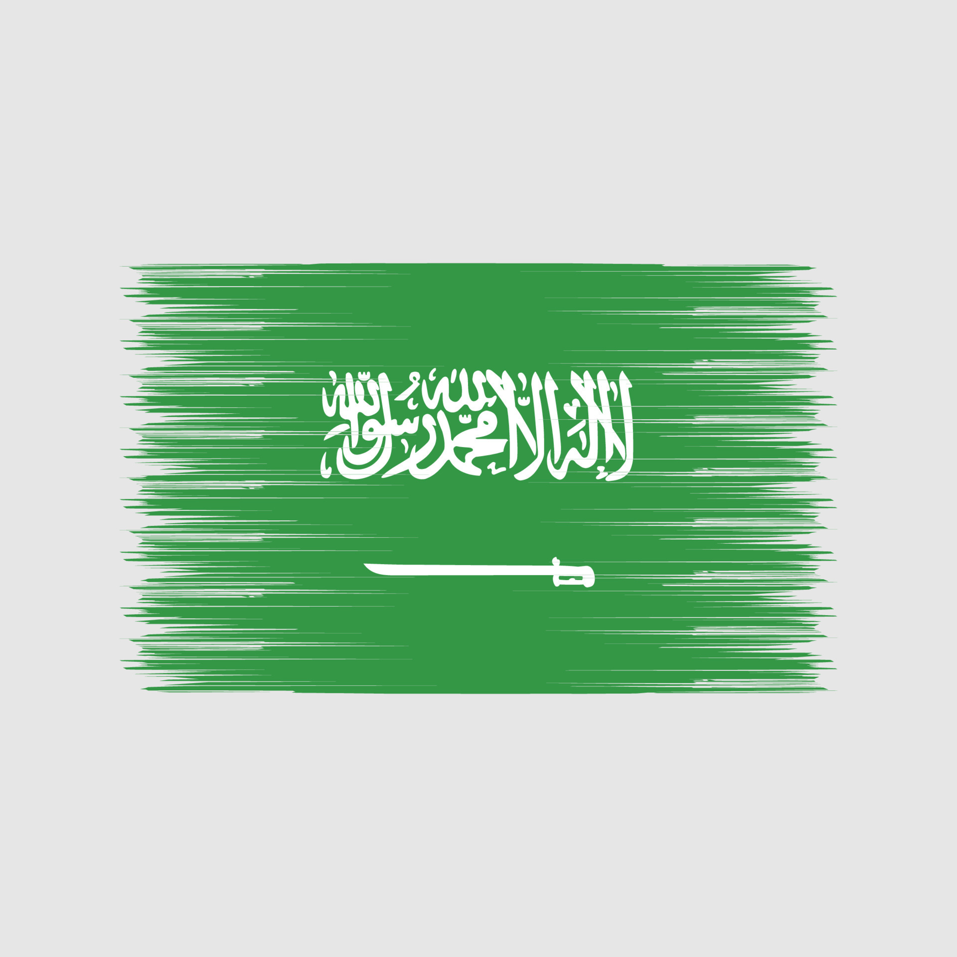 Saudi Arabia Flag Brush. National Flag 10960944 Vector Art at Vecteezy