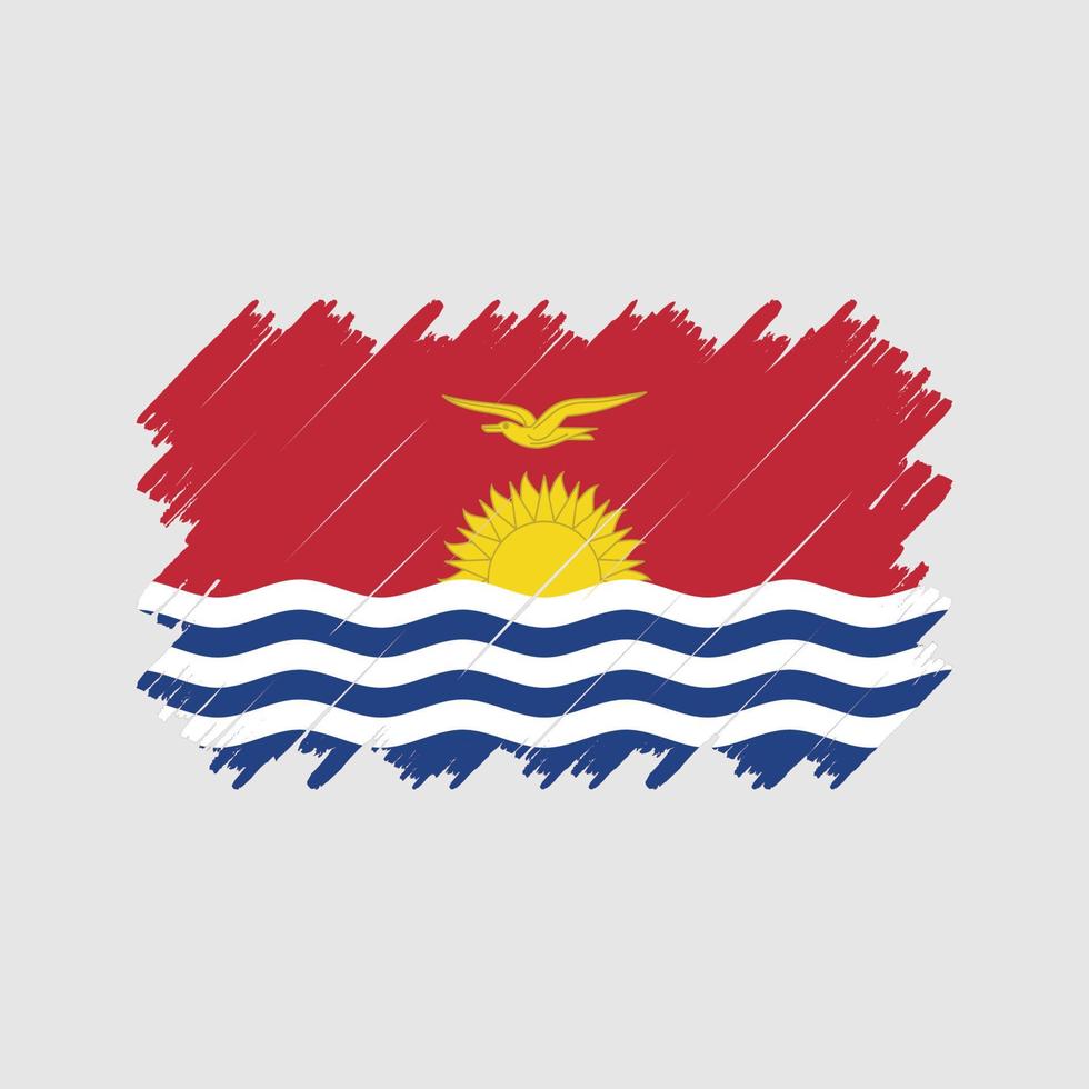Kiribati Flag Brush Vector. National Flag vector