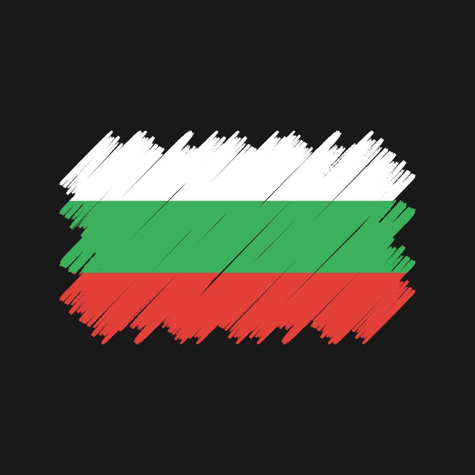 Bulgaria Flag Brush Vector. National Flag vector