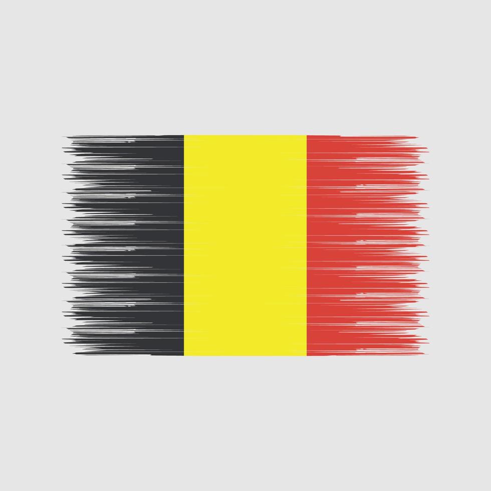 cepillo de bandera de bélgica. bandera nacional vector