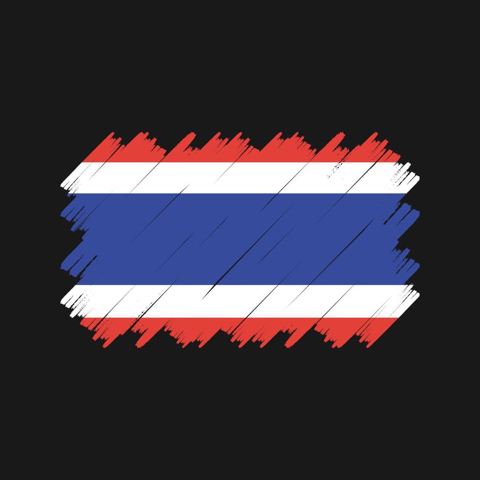 Thailand Flag Brush Vector. National Flag vector