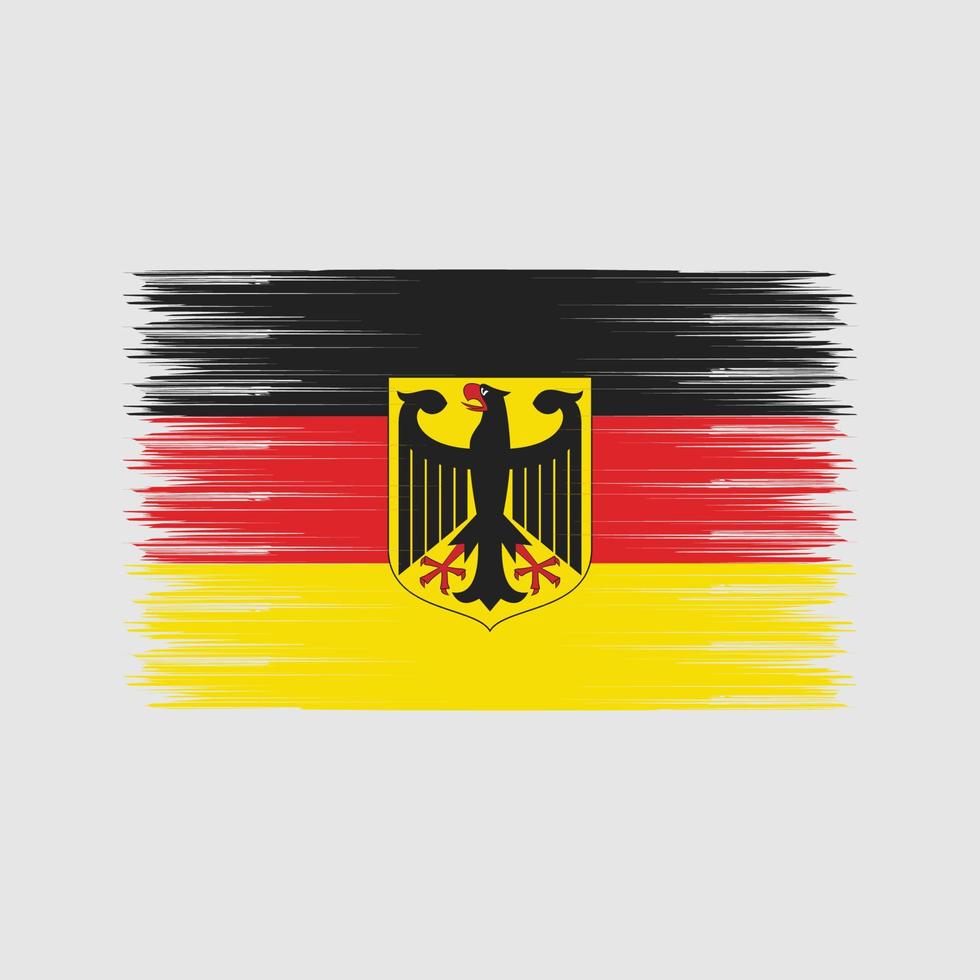 Germany Flag Brush. National Flag vector