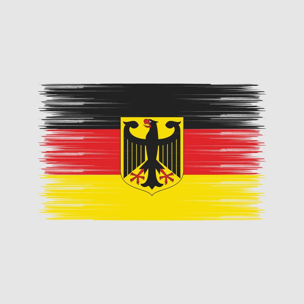 cepillo de bandera de alemania. bandera nacional vector