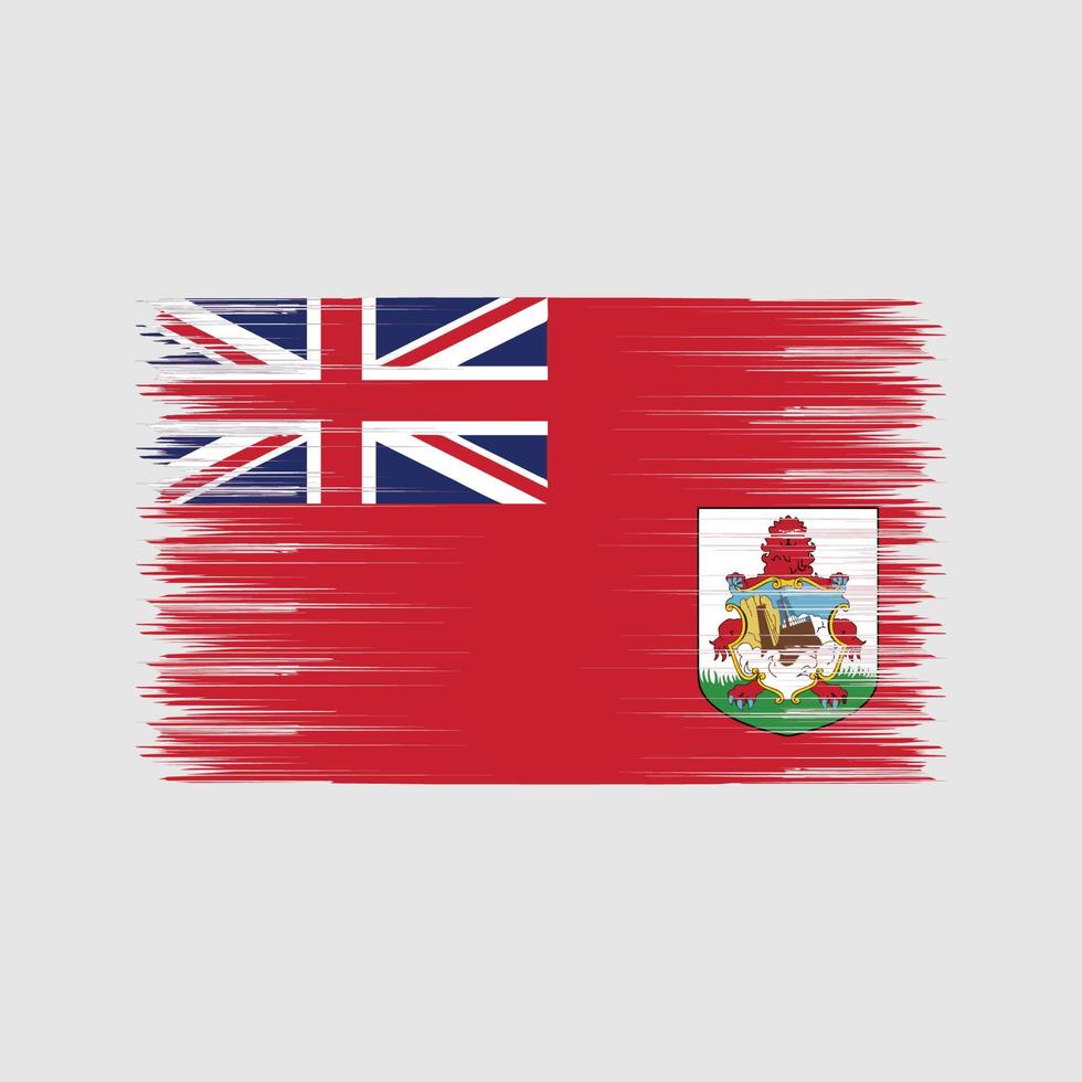 cepillo de bandera de Bermudas. bandera nacional vector