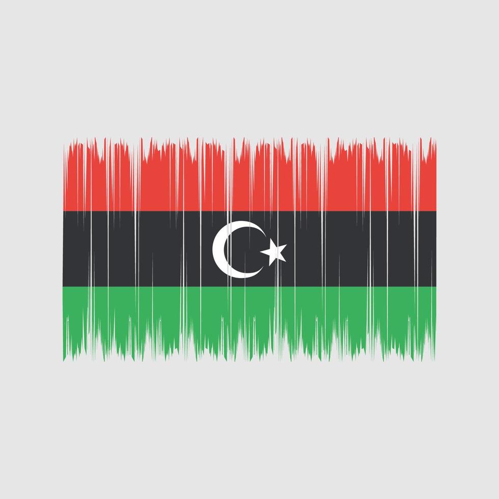 Libya Flag Brush. National Flag vector