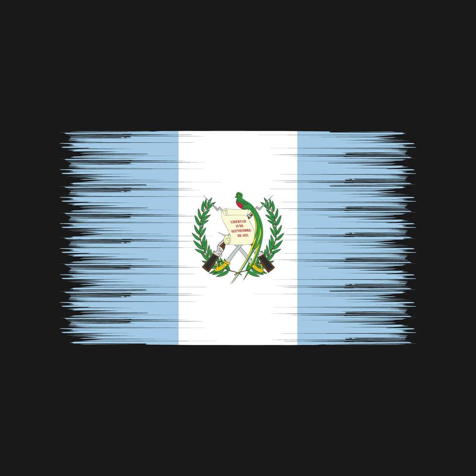 Guatemala Flag Brush. National Flag vector