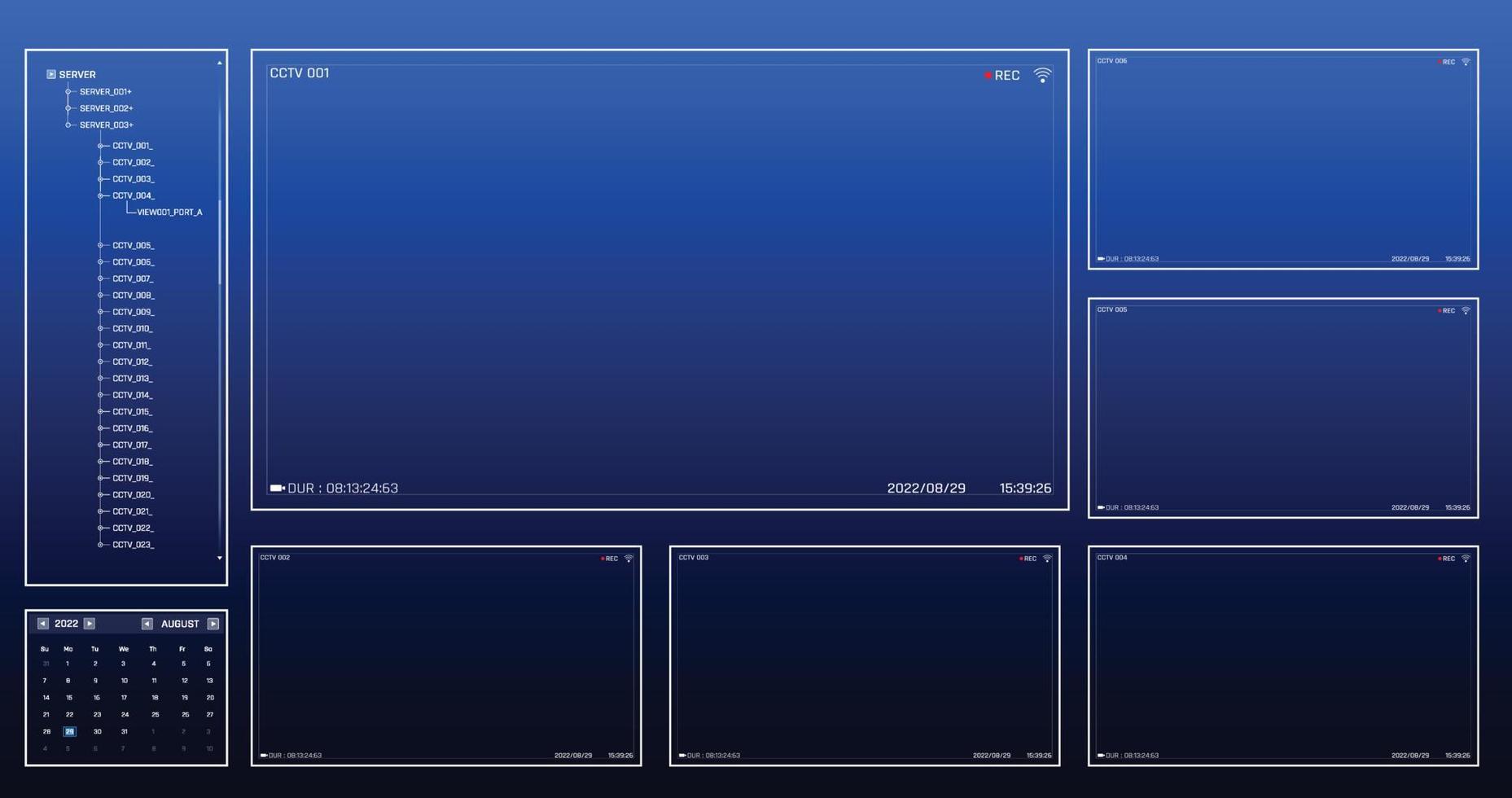 CCTV camera user interface surveillance 007 vector