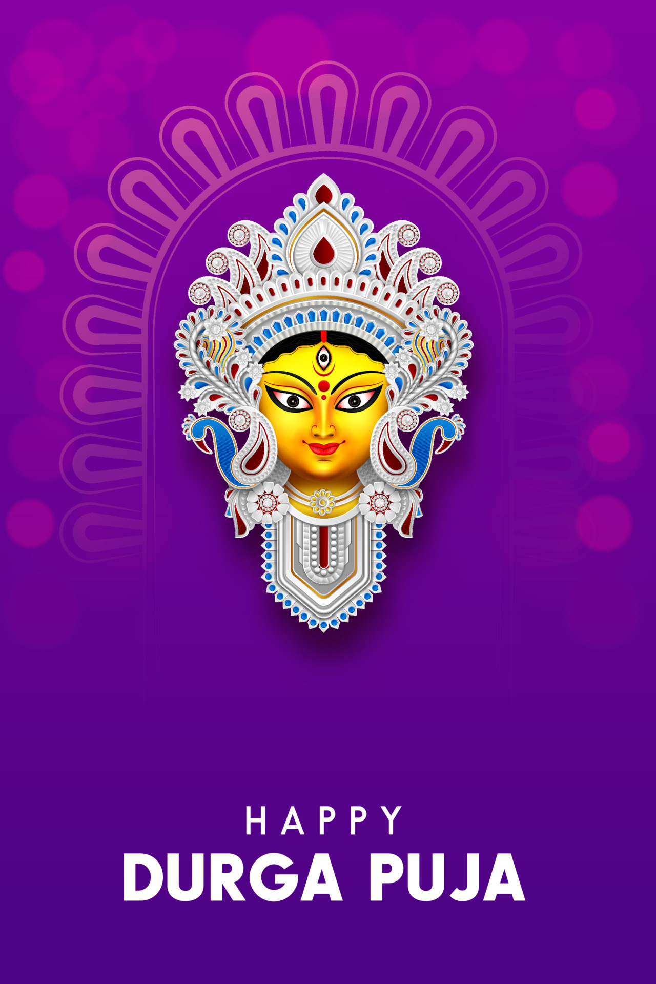 goddess durga face illustration happy durga puja banner social media post  template design 10961445 Vector Art at Vecteezy