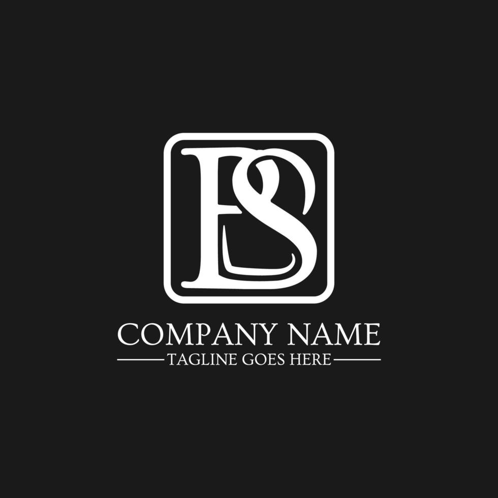 Initial letter BS logo design vector, B and S Letter Combine monogram sign vector