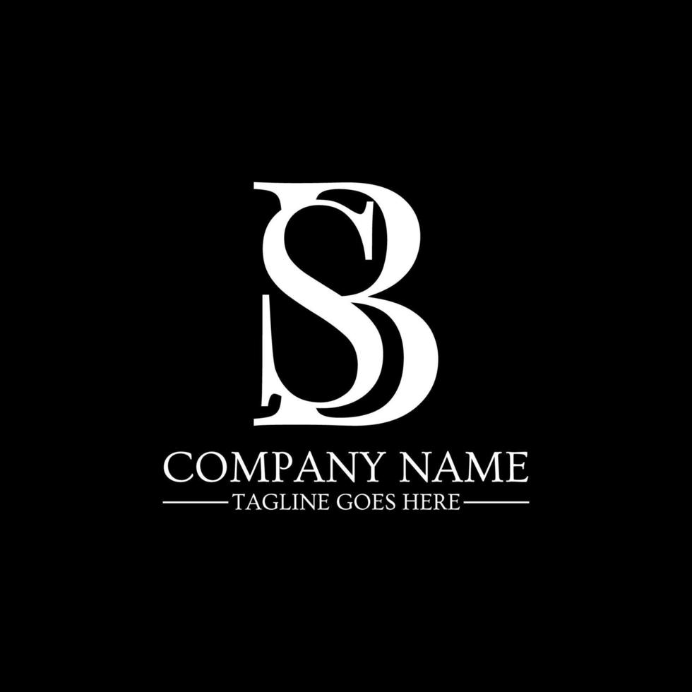 Beauty Initial letter BS logo design vector, B and S Letter Combine monogram sign vector