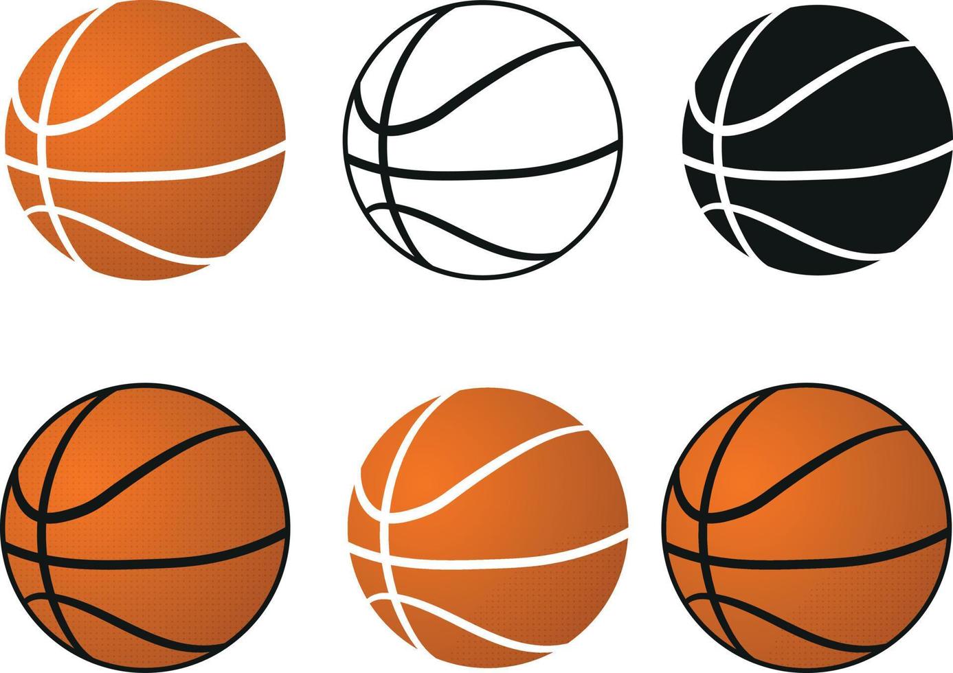 Basket ball icon set vector illustration