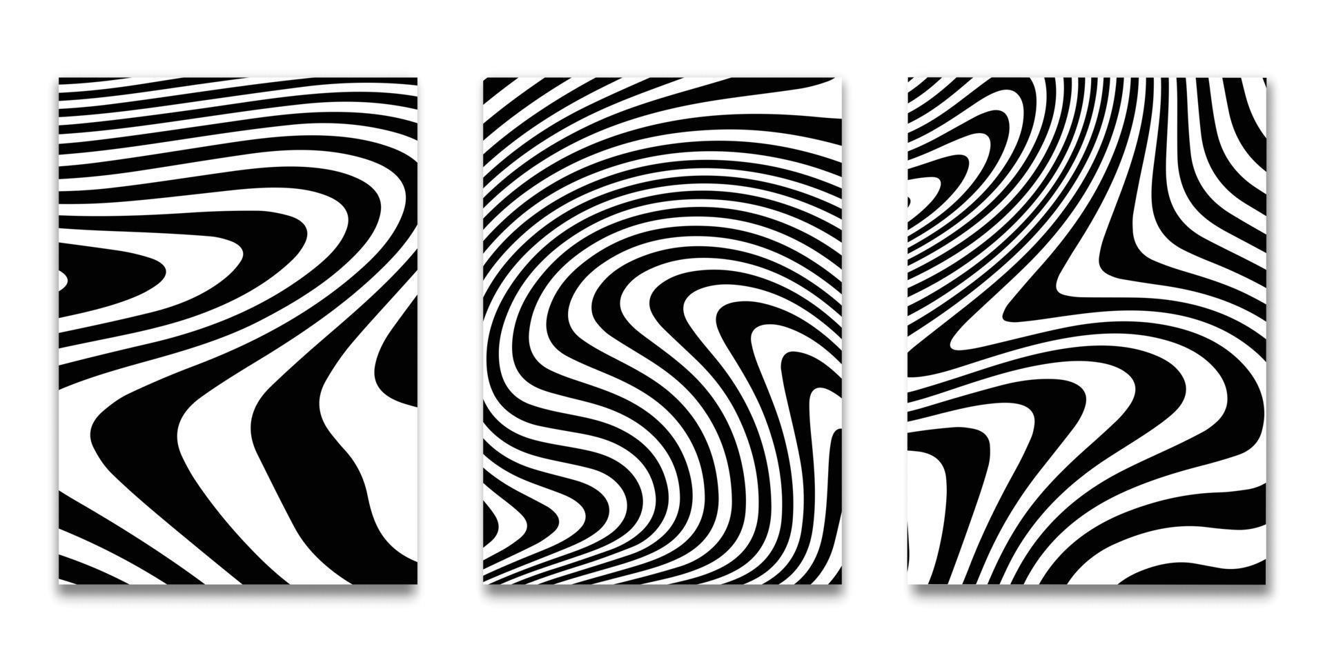 striped black white background Vector illustration