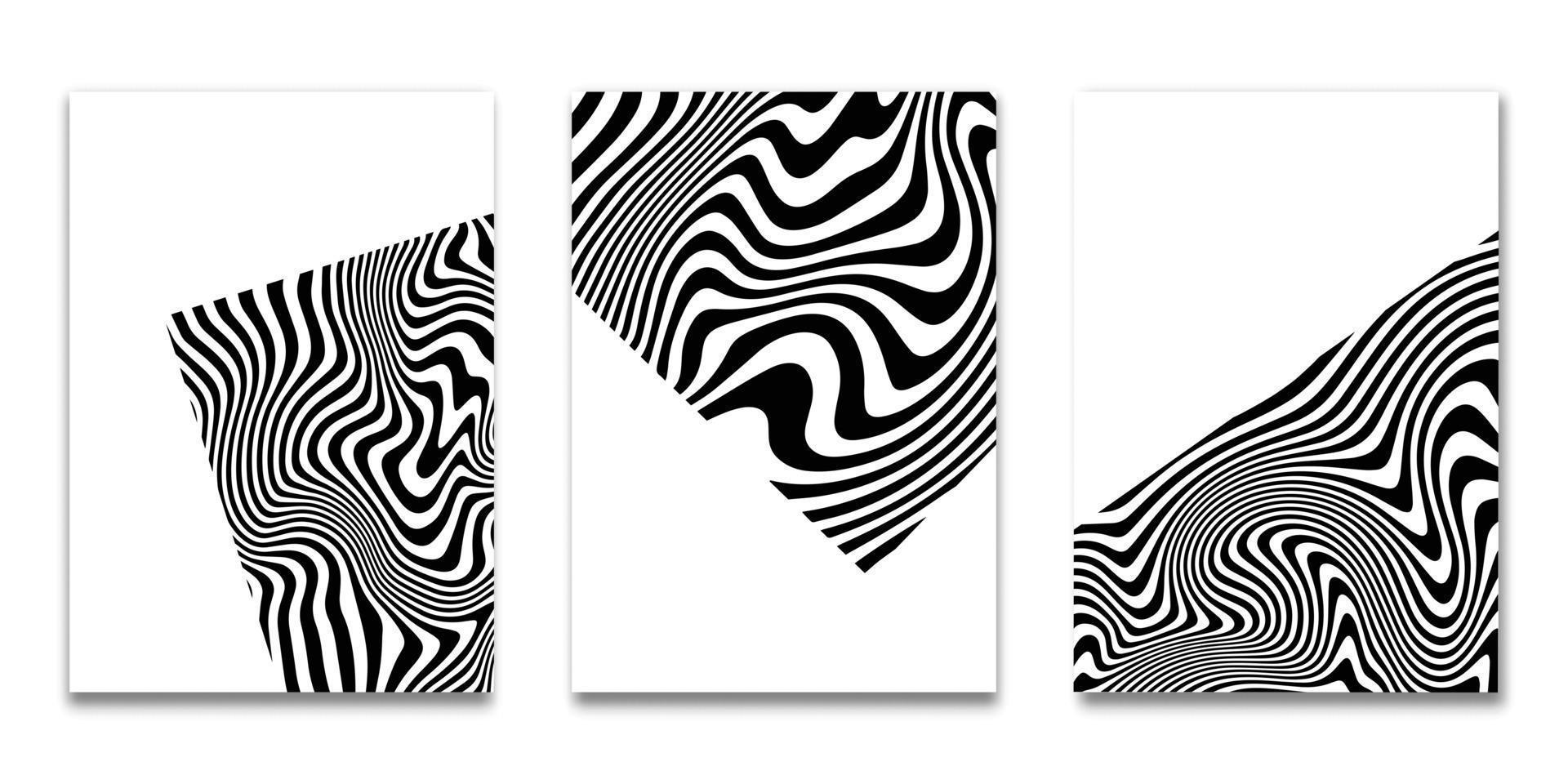 striped black white background Vector illustration