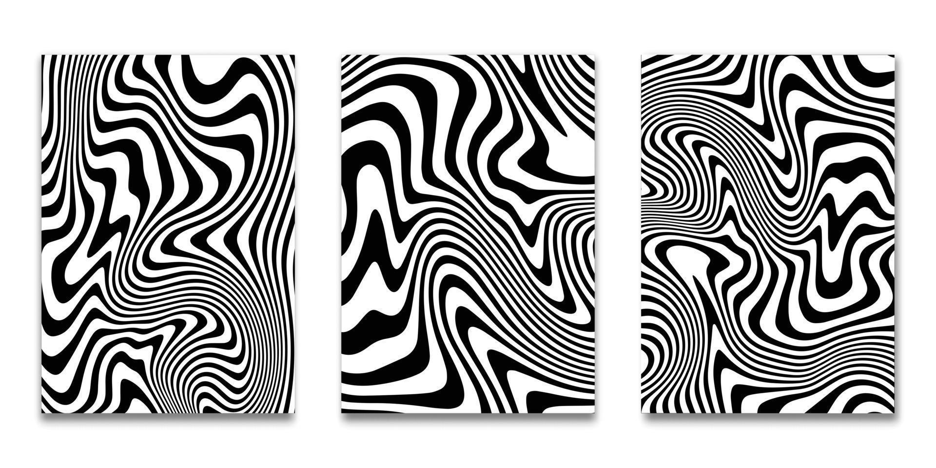 striped black white background Vector illustration