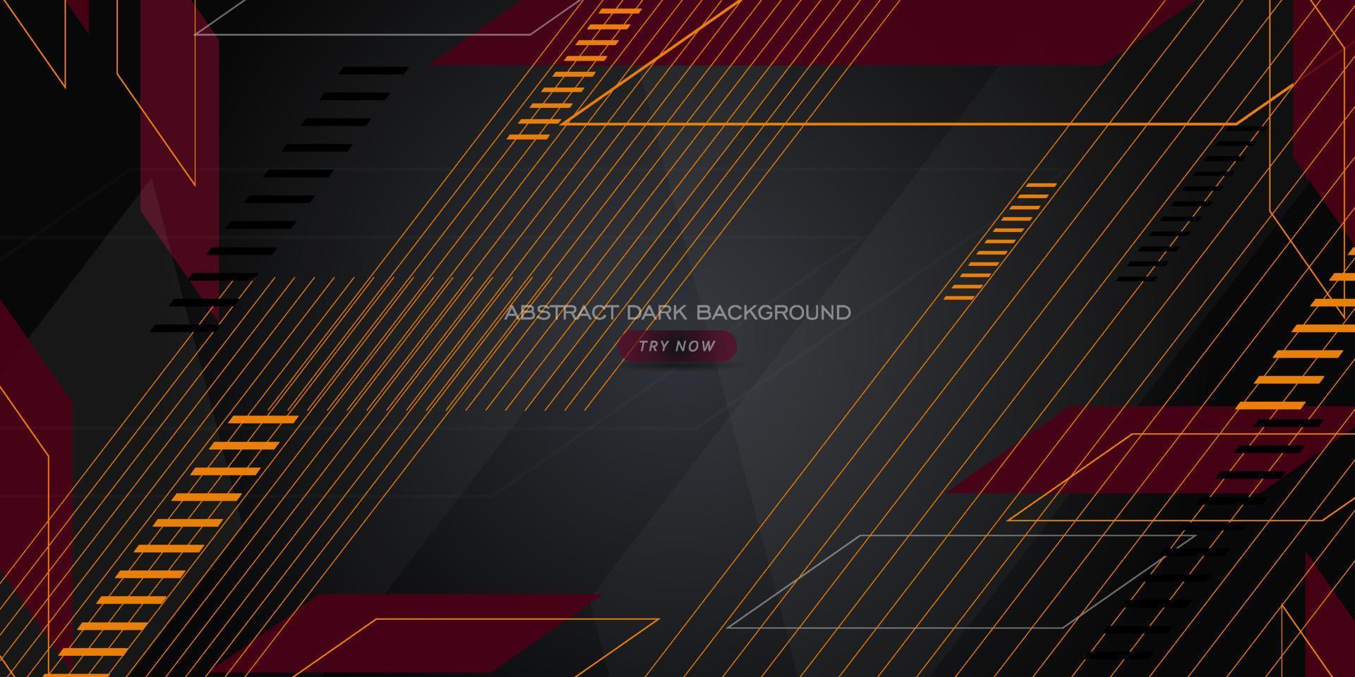 abstract dark background with lines and shapes. vector eps10