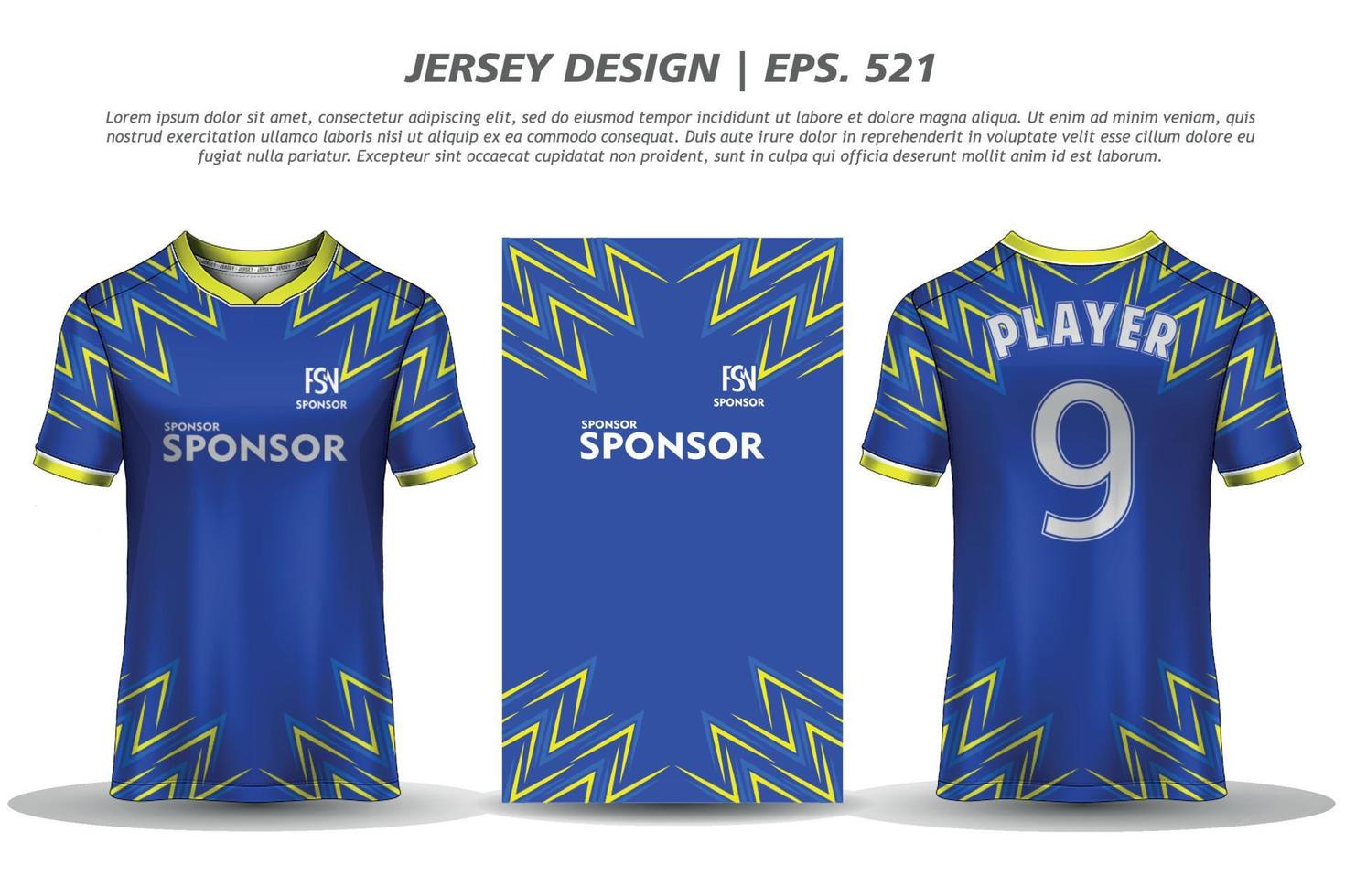 diseño de jersey camiseta de sublimación patrón geométrico premium increíble colección de vectores para fútbol fútbol carreras ciclismo juegos motocross deportes