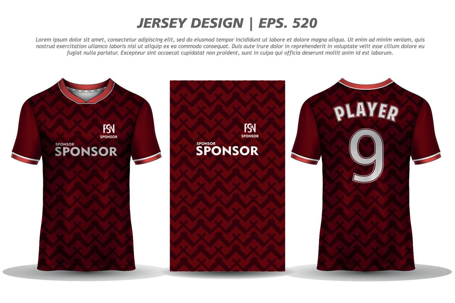 Jersey design sublimation t shirt Premium geometric pattern Incredible Vector collection for Soccer football racing cycling gaming motocross sports