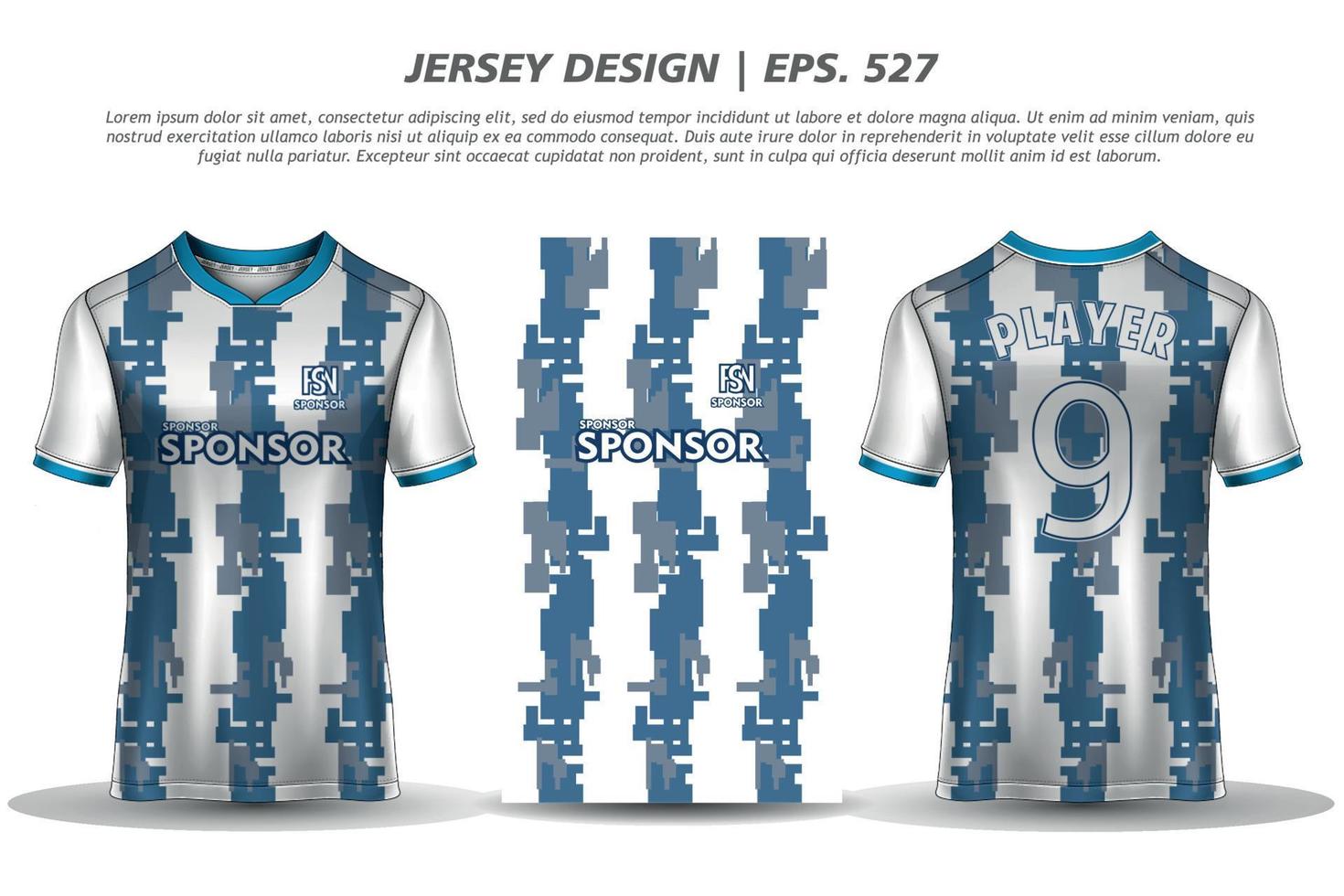 Premium Vector  Sublimation jersey design soccer sports jersey