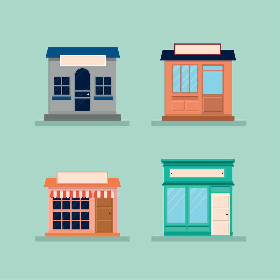 city store front vector