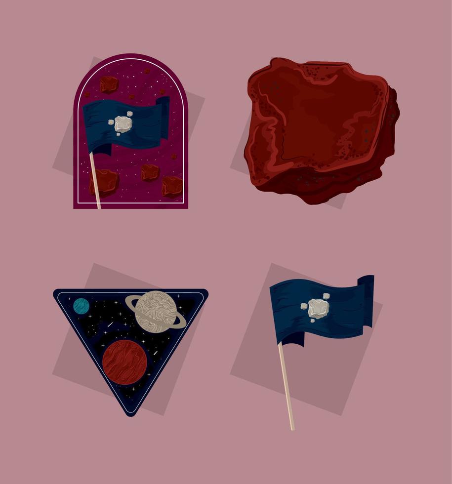 icons set space vector