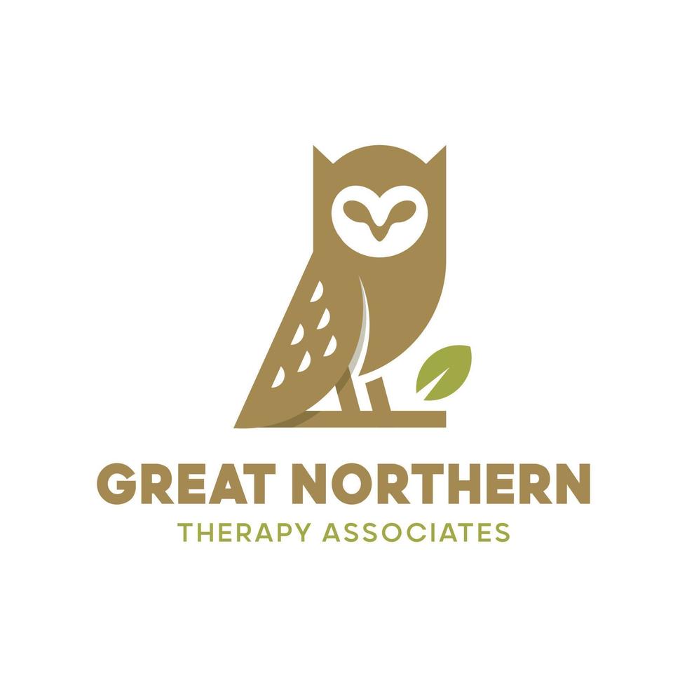 owl therapy logo vector