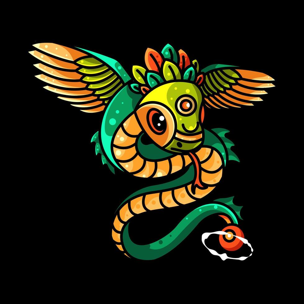 flying dragon for icon logo vector