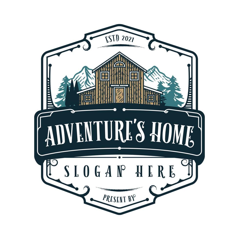 HOME VINTAGE LOGO vector