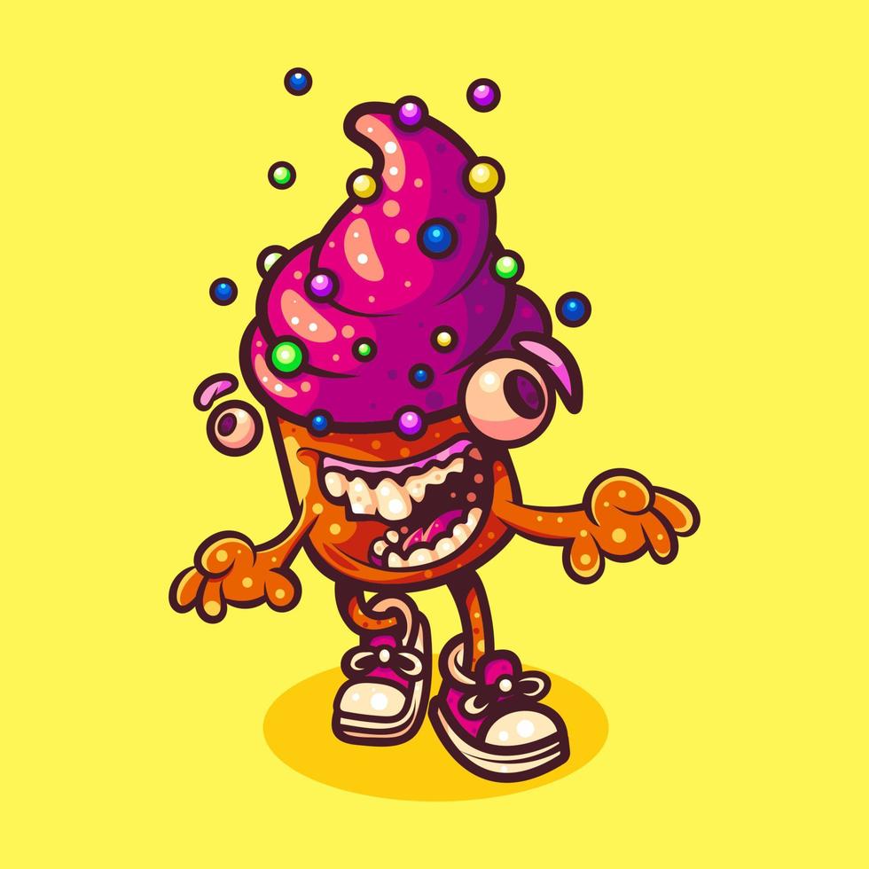 ILLUSTRATION OF MONSTER CAKE vector