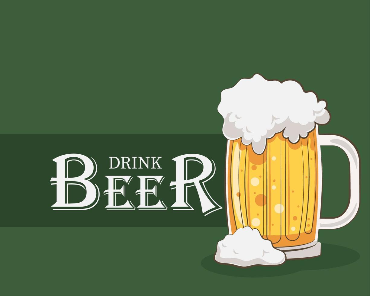 drink beer poster vector