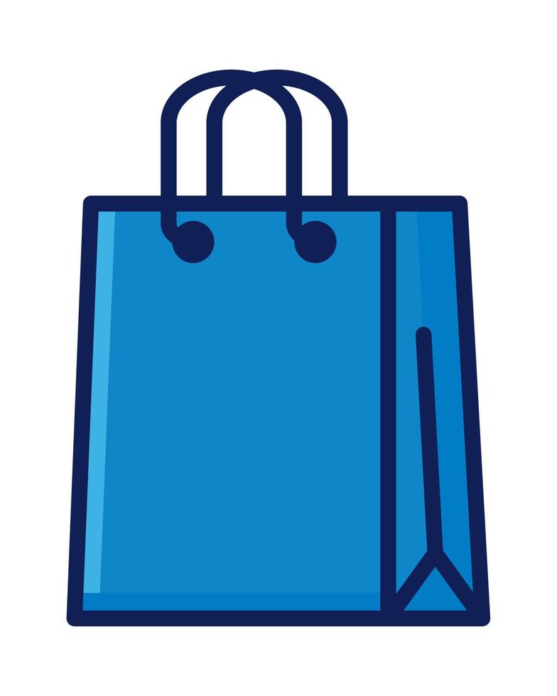 bolsa de papel de compras vector