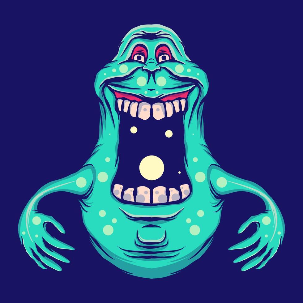 ILLUSTRATION OF ANGRY MONSTER vector