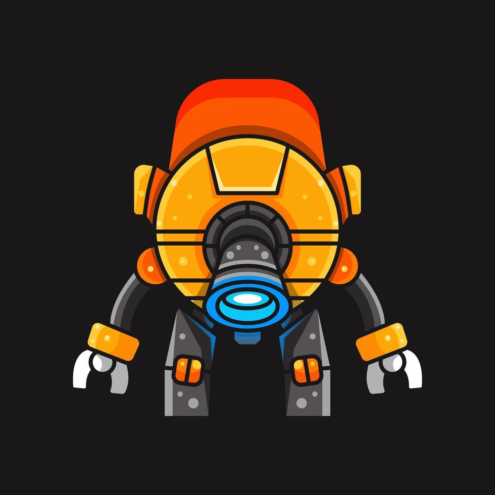 ILLUSTRATION OF SPACE ROBOT vector
