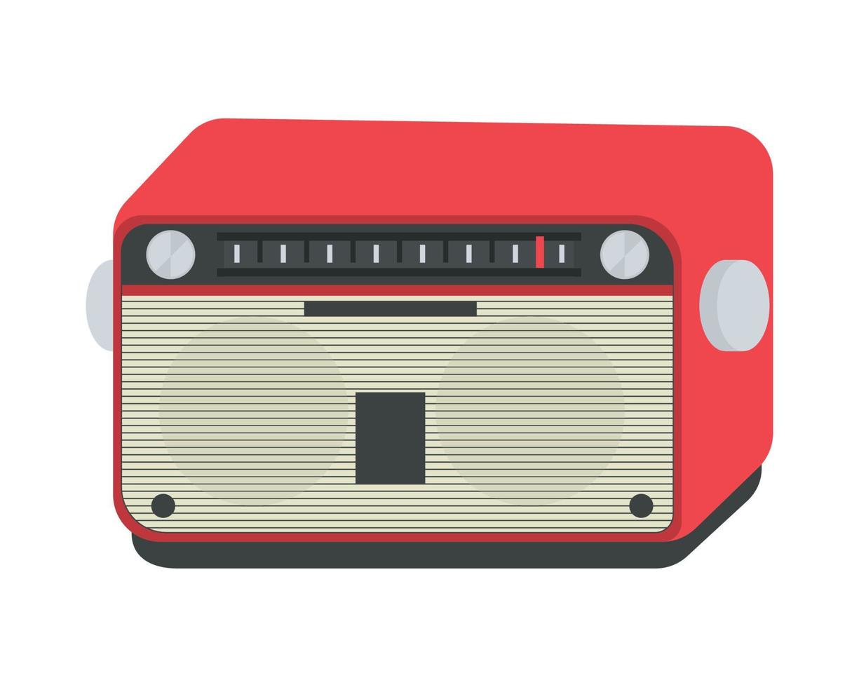 classic radio icon vector