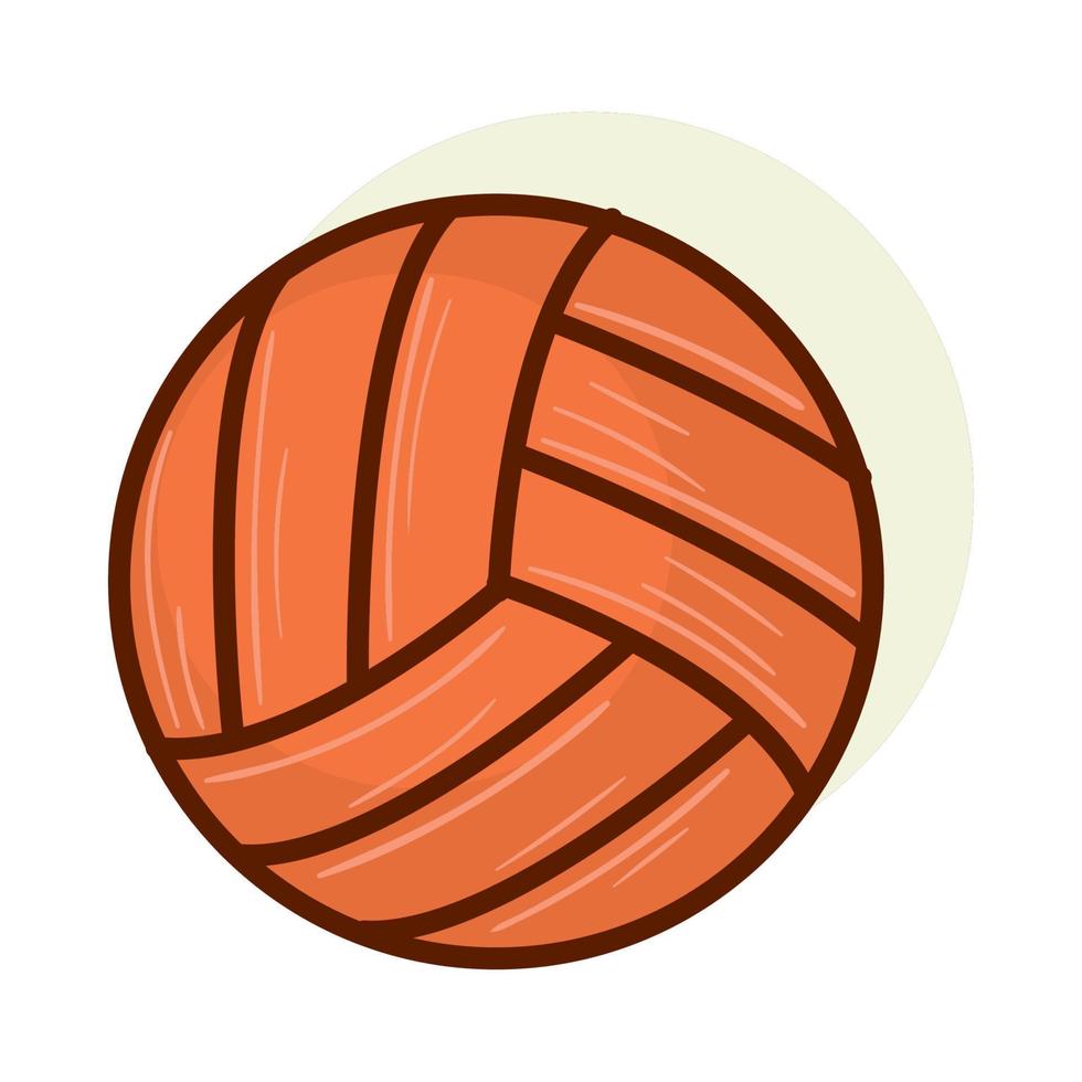 deporte de pelota de voleibol vector