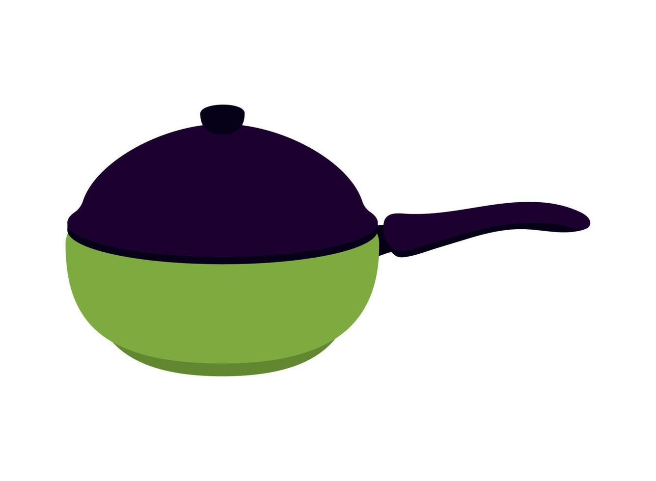 saucepan kitchen icon vector