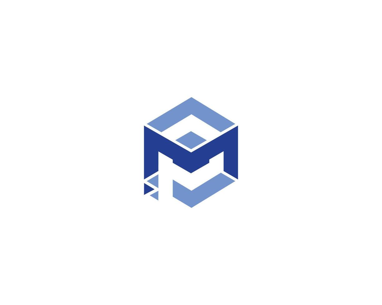 PM And MP Digital Letter Logo Icon Modern Design Vector Symbol illustration.