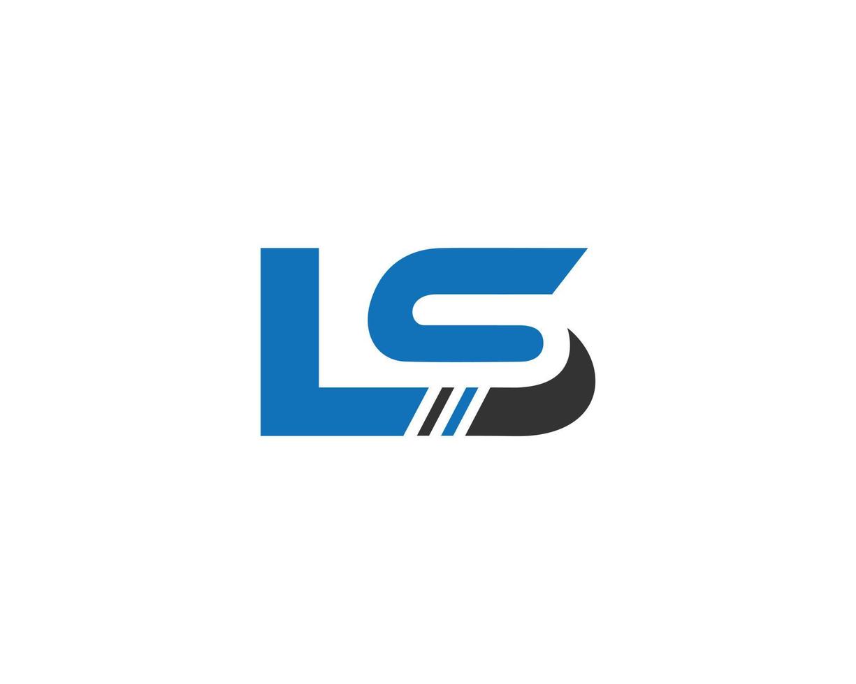 Trendy Letter LS Logo Design Creative Vector Symbol illustration.
