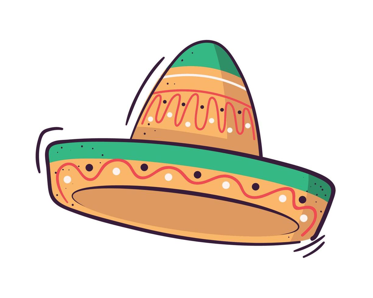 mexican hat icon vector