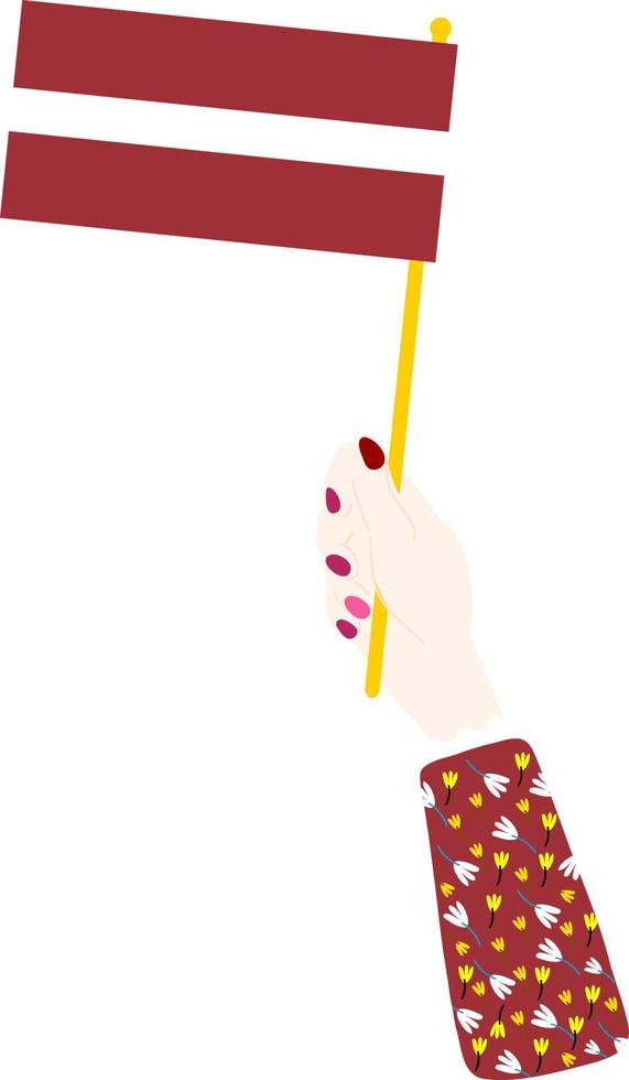 Latvia Flag hand drawn,Euro hand drawn vector