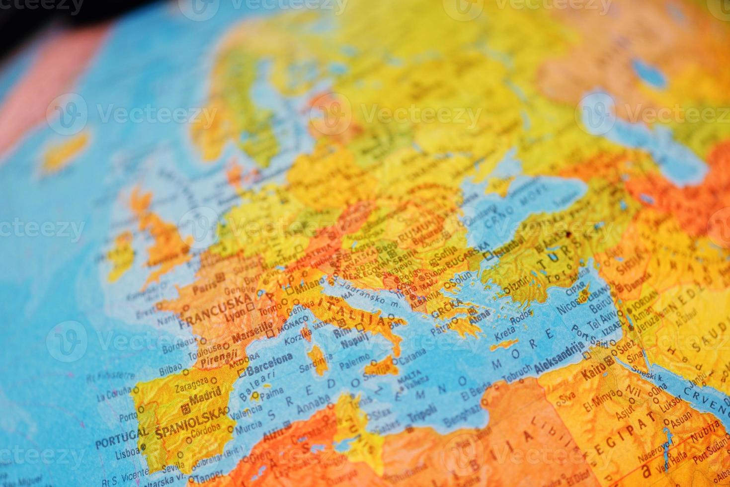globe map view photo