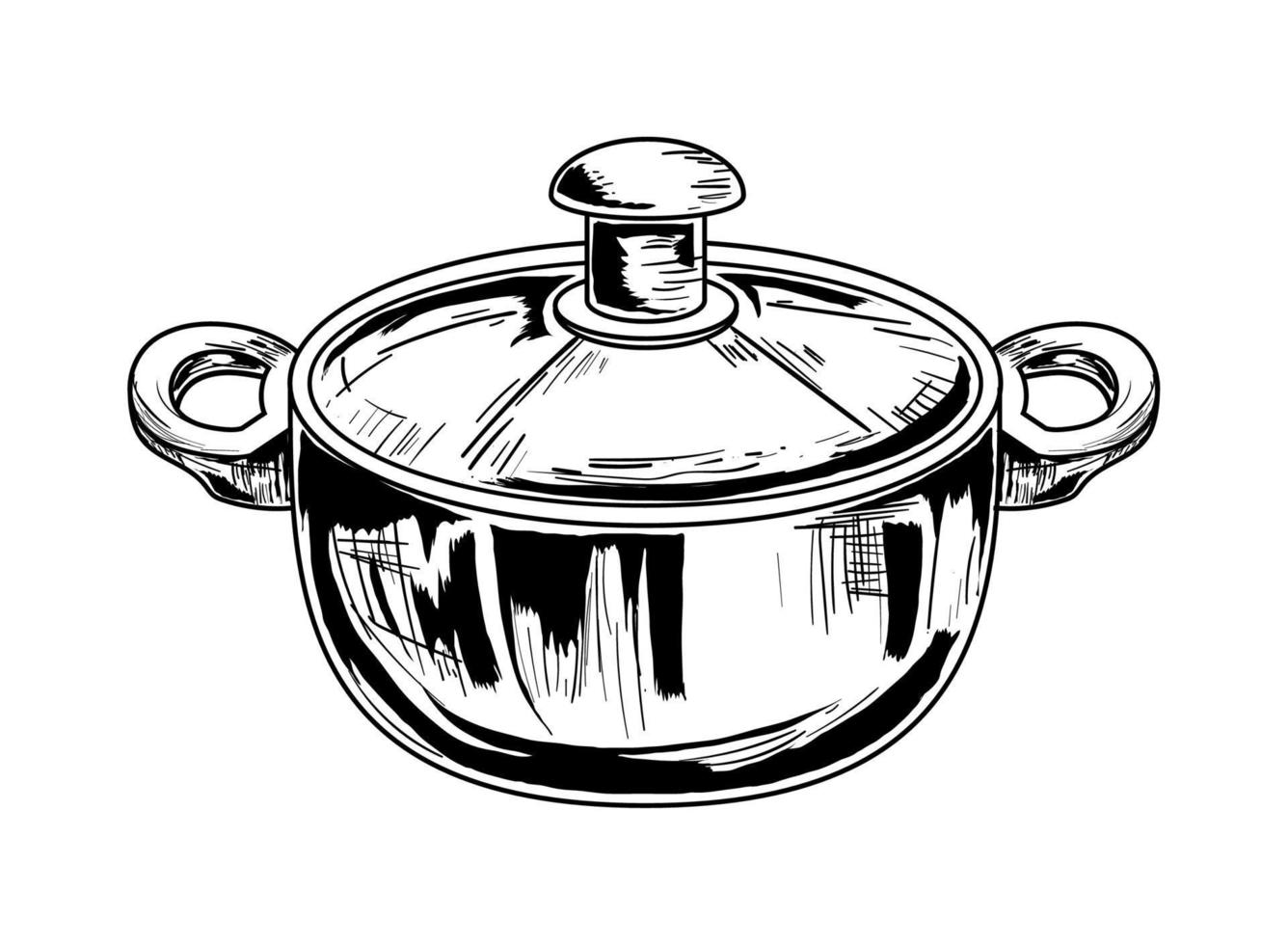 pot with cap icon vector