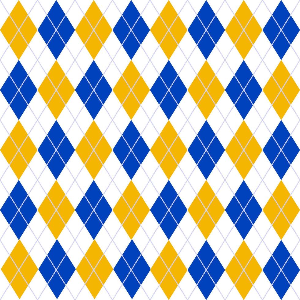 Argyle pattern seamless background. Vector illustration.
