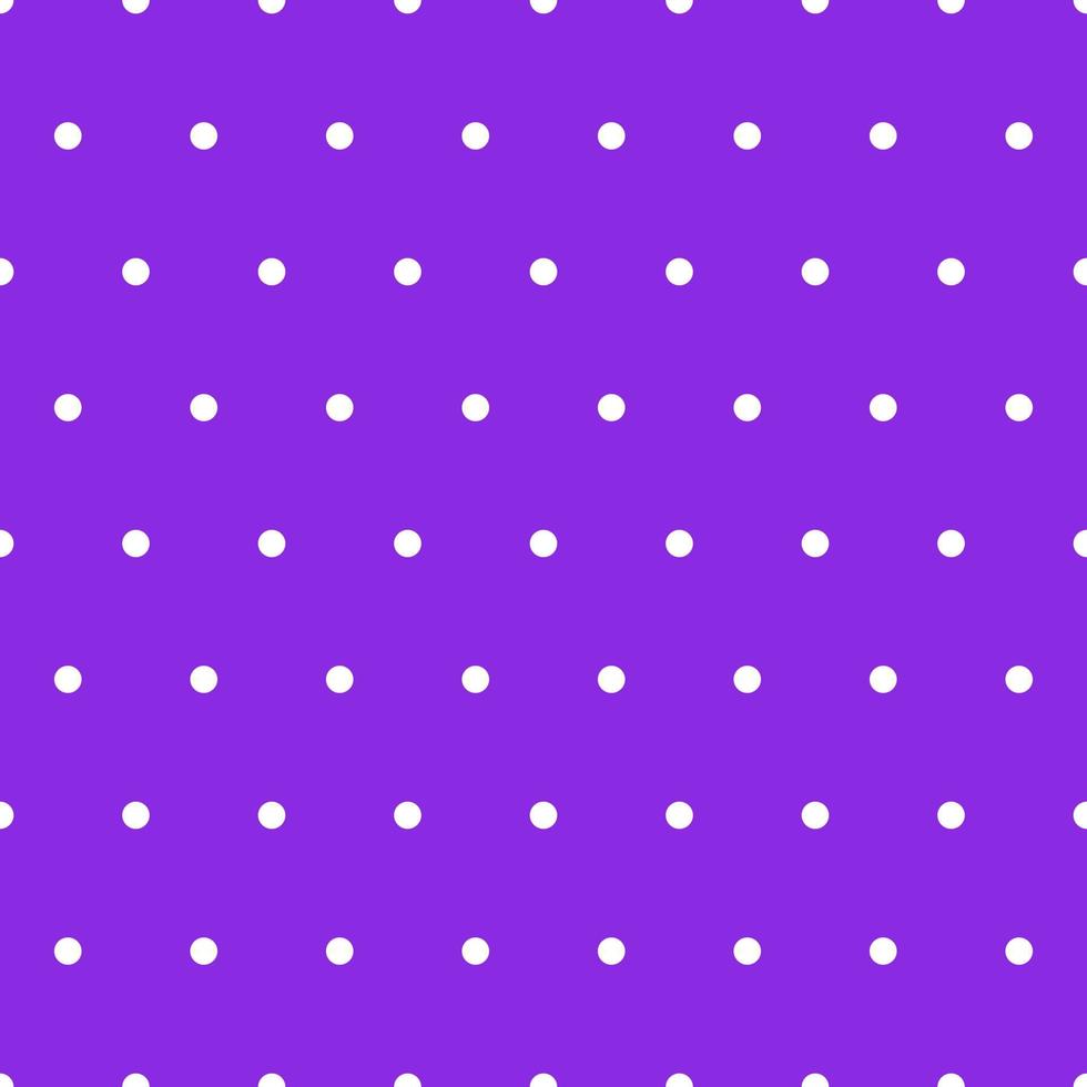 Seamless pattern. Violet background with white dots . Vector illustration.